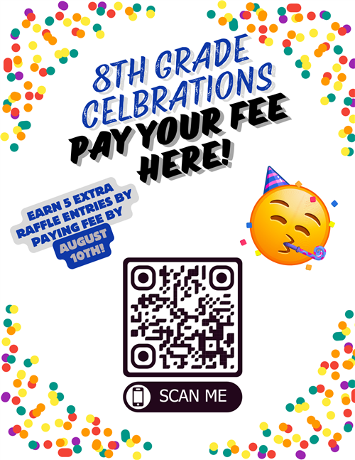 8th Grade Celebration Pay Your Fee Here QR Code